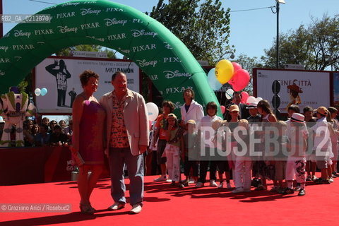 Italy, Venice - September 06th, 2009.66th VENICE INTERNATIONAL FILM FESTIVAL - RED CARPET OF THE FILM TOY STORY 2 GOLDEN LION FOR LIFETIME ACHIEVEMENT TO JOHN LASSETER . THE DIRECTOR JOHN LASSETER AND HIS WIFE NANCY