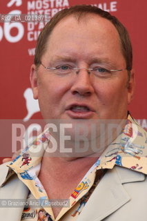 Italy, Venice - September 06th, 2009.66th VENICE INTERNATIONAL FILM FESTIVAL - FILM: GOLDEN LION FOR LIFETIME ACHIEVEMENT TO JOHN LASSETER AND THE PIXAR DIRECTORS. THE DIRECTOR JOHN LASSETER