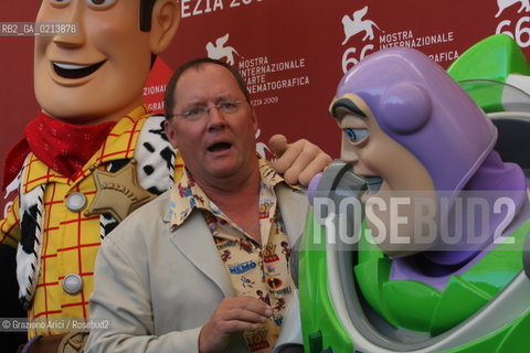 Italy, Venice - September 06th, 2009.66th VENICE INTERNATIONAL FILM FESTIVAL - FILM: GOLDEN LION FOR LIFETIME ACHIEVEMENT TO JOHN LASSETER AND THE PIXAR DIRECTORS. THE DIRECTOR JOHN LASSETER