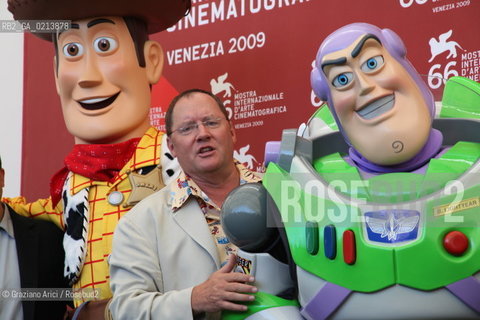 Italy, Venice - September 06th, 2009.66th VENICE INTERNATIONAL FILM FESTIVAL - FILM: GOLDEN LION FOR LIFETIME ACHIEVEMENT TO JOHN LASSETER AND THE PIXAR DIRECTORS. THE DIRECTOR JOHN LASSETER