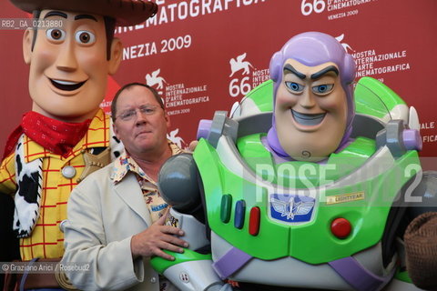 Italy, Venice - September 06th, 2009.66th VENICE INTERNATIONAL FILM FESTIVAL - FILM: GOLDEN LION FOR LIFETIME ACHIEVEMENT TO JOHN LASSETER AND THE PIXAR DIRECTORS. THE DIRECTOR JOHN LASSETER