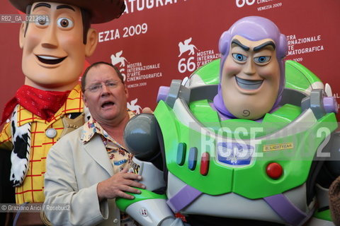 Italy, Venice - September 06th, 2009.66th VENICE INTERNATIONAL FILM FESTIVAL - FILM: GOLDEN LION FOR LIFETIME ACHIEVEMENT TO JOHN LASSETER AND THE PIXAR DIRECTORS. THE DIRECTOR JOHN LASSETER