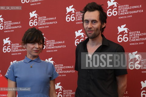 Italy, Venice - September 06th, 2009.66th VENICE INTERNATIONAL FILM FESTIVAL - FILM: DAIMON, COCK-CROW. THE DIRECTORS DAVID ZAMAGNI  AND NADIA RANOCCHI