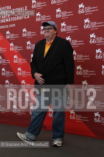 Italy, Venice - September 06th, 2009.66th VENICE INTERNATIONAL FILM FESTIVAL - FILM:CAPITALISM: A LOVE STORY. THE DIRECTOR MICHAEL MOORE.