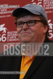 Italy, Venice - September 06th, 2009.66th VENICE INTERNATIONAL FILM FESTIVAL - FILM:CAPITALISM: A LOVE STORY. THE DIRECTOR MICHAEL MOORE.