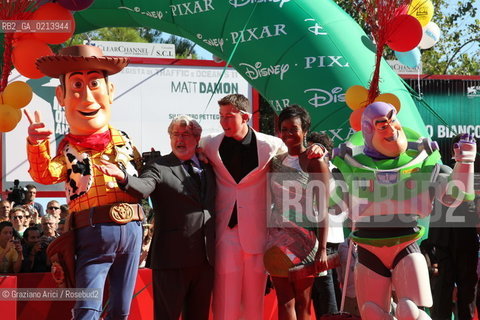 Italy, Venice - September 06th, 2009.66th VENICE INTERNATIONAL FILM FESTIVAL - GOLDEN LION FOR LIFETIME ACHIEVEMENT TO JOHN LASSETER AND THE PIXAR DIRECTORS. THE DIRECTOR GEORGE LUCAS WITH HIS GIRLFRIEND MELLODY HOBSON