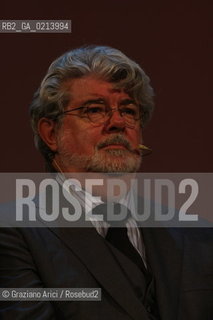 Italy, Venice - September 06th, 2009.66th VENICE INTERNATIONAL FILM FESTIVAL - GOLDEN LION FOR LIFETIME ACHIEVEMENT TO JOHN LASSETER AND THE PIXAR DIRECTORS..THE DIRECTOR GEORGE LUCAS AT THE CEREMONY.