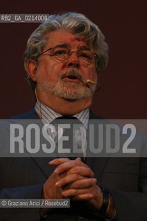 Italy, Venice - September 06th, 2009.66th VENICE INTERNATIONAL FILM FESTIVAL - .GOLDEN LION FOR LIFETIME ACHIEVEMENT TO JOHN LASSETER AND THE PIXAR DIRECTORS. .THE DIRECTOR GEORGE LUCAS AT THE CEREMONY