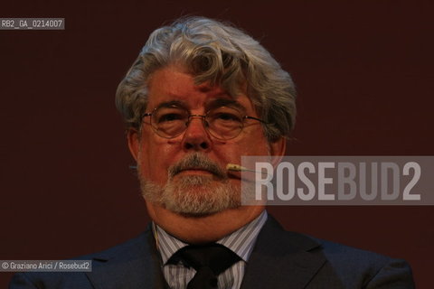 Italy, Venice - September 06th, 2009.66th VENICE INTERNATIONAL FILM FESTIVAL - .GOLDEN LION FOR LIFETIME ACHIEVEMENT TO JOHN LASSETER AND THE PIXAR DIRECTORS. .THE DIRECTOR GEORGE LUCAS AT THE CEREMONY
