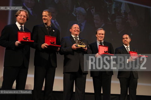 Italy, Venice - September 06th, 2009.66th VENICE INTERNATIONAL FILM FESTIVAL - .GOLDEN LION FOR LIFETIME ACHIEVEMENT TO JOHN LASSETER AND THE PIXAR DIRECTORS.