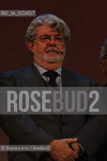 Italy, Venice - September 06th, 2009.66th VENICE INTERNATIONAL FILM FESTIVAL - .GOLDEN LION FOR LIFETIME ACHIEVEMENT TO JOHN LASSETER AND THE PIXAR DIRECTORS. .THE DIRECTOR GEORGE LUCAS AT THE CEREMONY