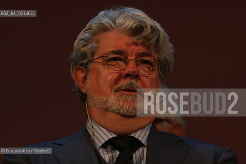 Italy, Venice - September 06th, 2009.66th VENICE INTERNATIONAL FILM FESTIVAL - .GOLDEN LION FOR LIFETIME ACHIEVEMENT TO JOHN LASSETER AND THE PIXAR DIRECTORS. .THE DIRECTOR GEORGE LUCAS AT THE CEREMONY