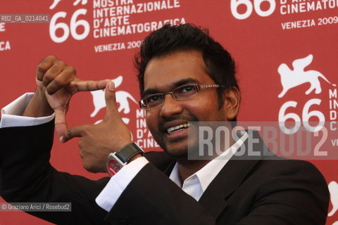 Italy, Venice - September 07th, 2009.66th VENICE INTERNATIONAL FILM FESTIVAL - FILM: AHASIN WETEI (BETWEEN TWO WORLDS). THE DIRECTOR VIMUKTHI JAYASUNDARA.