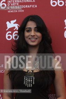 Italy, Venice - September 06th, 2009.66th VENICE INTERNATIONAL FILM FESTIVAL - FILM: DEV.D - THE ACTRESS MAHI GILL