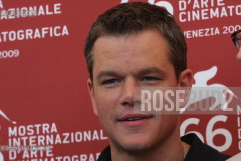Italy, Venice - September 06th, 2009.66th VENICE INTERNATIONAL FILM FESTIVAL - FILM: THE INFORMANT! - THE ACTOR MATT DAMON.
