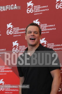 Italy, Venice - September 06th, 2009.66th VENICE INTERNATIONAL FILM FESTIVAL - FILM: THE INFORMANT! - THE ACTOR MATT DAMON.