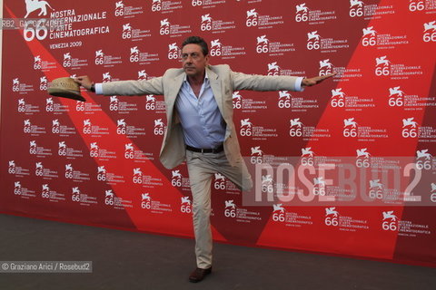 Italy, Venice - September 06th, 2009.66th VENICE INTERNATIONAL FILM FESTIVAL - FILM: 36 VUES DU PIC SAINT LOUP. THE ACTOR SERGIO CASTELLITTO.