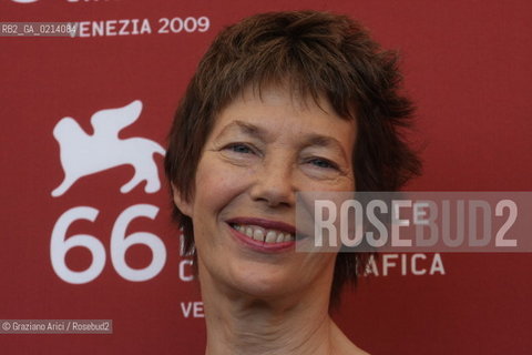 Italy, Venice - September 06th, 2009.66th VENICE INTERNATIONAL FILM FESTIVAL - FILM: 36 VUES DU PIC SAINT LOUP. THE ACTRESS JANE BIRKIN