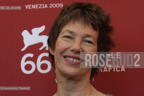 Italy, Venice - September 06th, 2009.66th VENICE INTERNATIONAL FILM FESTIVAL - FILM: 36 VUES DU PIC SAINT LOUP. THE ACTRESS JANE BIRKIN