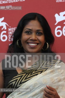 Italy, Venice - September 07th, 2009.66th VENICE INTERNATIONAL FILM FESTIVAL - FILM: AHASIN WETEI (BETWEEN TWO WORLDS). THE ACTRESS KAUSHALYA FERNANDO.