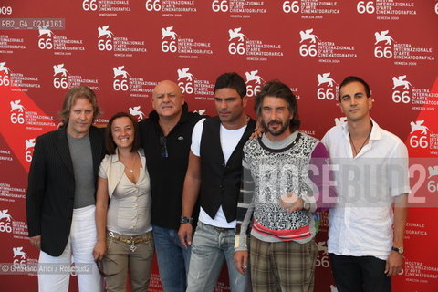 Italy, Venice - September 08th, 2009.66th VENICE INTERNATIONAL FILM FESTIVAL - FILM: NAPOLI NAPOLI NAPOLI. THE CAST.