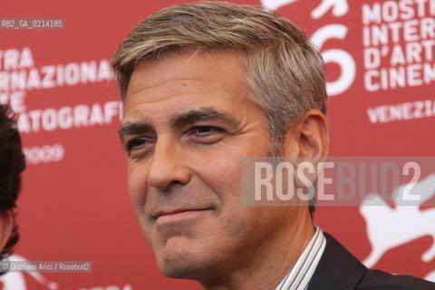 Italy, Venice - September 08th, 2009.66th VENICE INTERNATIONAL FILM FESTIVAL - FILM: THE MEN WHO STARE AT GOATS. THE ACTORS GEORGE CLOONEY.