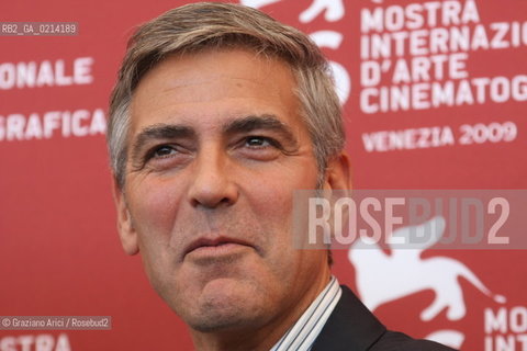 Italy, Venice - September 08th, 2009.66th VENICE INTERNATIONAL FILM FESTIVAL - FILM: THE MEN WHO STARE AT GOATS. THE ACTORS GEORGE CLOONEY.