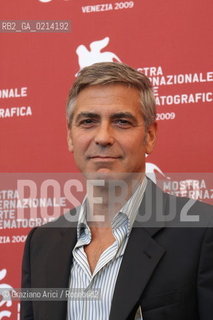 Italy, Venice - September 08th, 2009.66th VENICE INTERNATIONAL FILM FESTIVAL - FILM: THE MEN WHO STARE AT GOATS. THE ACTORS GEORGE CLOONEY.