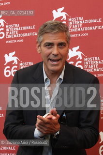Italy, Venice - September 08th, 2009.66th VENICE INTERNATIONAL FILM FESTIVAL - FILM: THE MEN WHO STARE AT GOATS. THE ACTORS GEORGE CLOONEY.