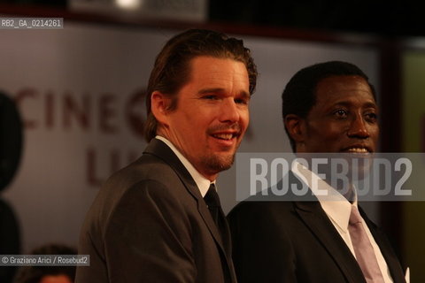 Italy, Venice - September 08th, 2009.66th VENICE INTERNATIONAL FILM FESTIVAL - RED CARPET FILM: BROOKLYNS FINEST. THE ACTORS ETHAN HAWKE AND  WESLEY SNIPES