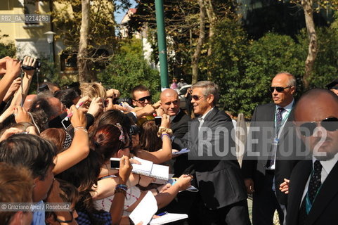 Italy, Venice - September 08th, 2009.66th VENICE INTERNATIONAL FILM FESTIVAL - FILM THE MAN WHO STARE AT GOATS - THE ACTOR GEORGE CLOONEY   ©Graziano Arici/Rosebud2 Italy, Venice - September