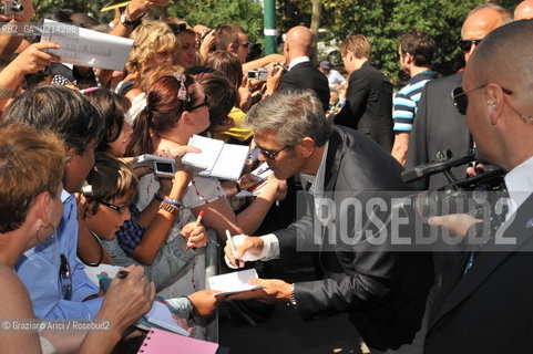 Italy, Venice - September 08th, 2009.66th VENICE INTERNATIONAL FILM FESTIVAL - FILM THE MAN WHO STARE AT GOATS - THE ACTOR GEORGE CLOONEY   ©Graziano Arici/Rosebud2 Italy, Venice - September