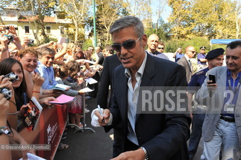 Italy, Venice - September 08th, 2009.66th VENICE INTERNATIONAL FILM FESTIVAL - FILM THE MAN WHO STARE AT GOATS - THE ACTOR GEORGE CLOONEY   ©Graziano Arici/Rosebud2 Italy, Venice - September