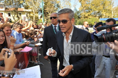 Italy, Venice - September 08th, 2009.66th VENICE INTERNATIONAL FILM FESTIVAL - FILM THE MAN WHO STARE AT GOATS - THE ACTOR GEORGE CLOONEY   ©Graziano Arici/Rosebud2 Italy, Venice - September