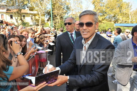 Italy, Venice - September 08th, 2009.66th VENICE INTERNATIONAL FILM FESTIVAL - FILM THE MAN WHO STARE AT GOATS - THE ACTOR GEORGE CLOONEY   ©Graziano Arici/Rosebud2 Italy, Venice - September