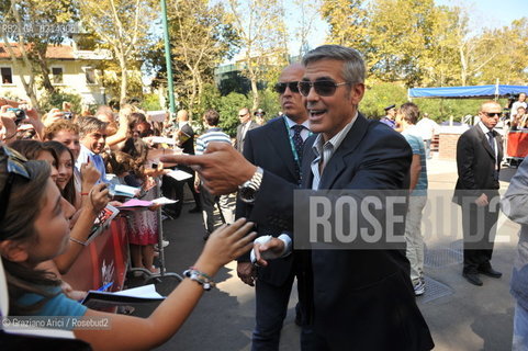 Italy, Venice - September 08th, 2009.66th VENICE INTERNATIONAL FILM FESTIVAL - FILM THE MAN WHO STARE AT GOATS - THE ACTOR GEORGE CLOONEY   ©Graziano Arici/Rosebud2 Italy, Venice - September