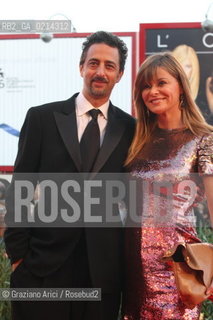 Italy, Venice - September 8th, 2009 .66th VENICE INTERNATIONAL FILM FESTIVAL - RED CARPET FILM: THE MEN WHO STARE AT GOATS. THE DIRECTOR GRANT HESLOV WITH HIS WIFE ATTEND THE PREMIERE. ©Graziano Arici/Rosebud2