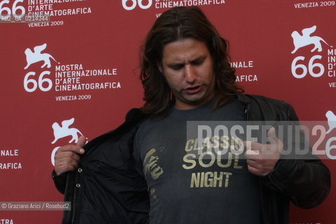 Italy, Venice - September 10th, 2009.66th VENICE INTERNATIONAL FILM FESTIVAL - FILM: SOUL KITCHEN. THE ACTOR ADAM BOUSDOUKOS
