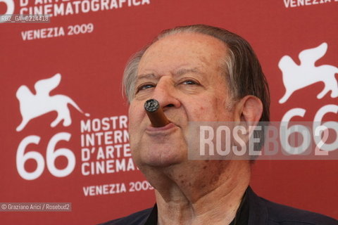 Italy, Venice - September 11th, 2009.66th VENICE INTERNATIONAL FILM FESTIVAL - FILM: HOTEL COURBET. .THE DIRECTOR TINTO BRASS.