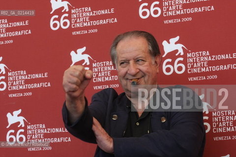 Italy, Venice - September 11th, 2009.66th VENICE INTERNATIONAL FILM FESTIVAL - FILM: HOTEL COURBET. .THE DIRECTOR TINTO BRASS.