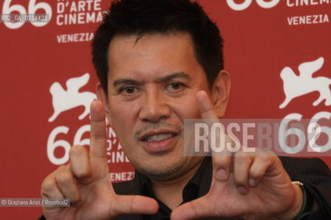 Italy, Venice - September 11th, 2009.66th VENICE INTERNATIONAL FILM FESTIVAL - FILM: LOLA. THE DIRECTOR BRILLANTE MENDOZA.