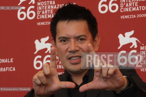 Italy, Venice - September 11th, 2009.66th VENICE INTERNATIONAL FILM FESTIVAL - FILM: LOLA. THE DIRECTOR BRILLANTE MENDOZA.