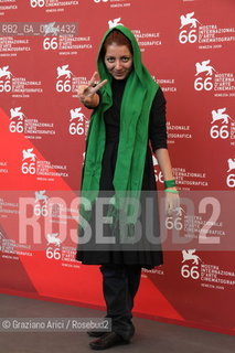 Italy, Venice - September 10th, 2009.66th VENICE INTERNATIONAL FILM FESTIVAL - FILM: HANA MAKHMALBAF.