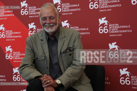 Italy, Venice - September 09th, 2009.66th VENICE INTERNATIONAL FILM FESTIVAL - FILM: SURVIVAL OF THE DEAD. THE DIRECTOR GEORGE A. ROMERO