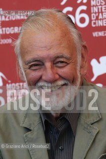 Italy, Venice - September 09th, 2009.66th VENICE INTERNATIONAL FILM FESTIVAL - FILM: SURVIVAL OF THE DEAD. THE DIRECTOR GEORGE A. ROMERO