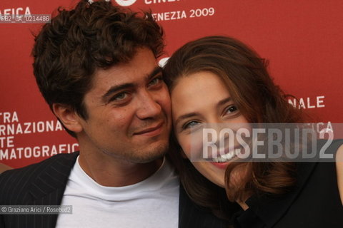 Italy, Venice - September 09th, 2009.66th VENICE INTERNATIONAL FILM FESTIVAL - FILM: IL GRANDE SOGNO. THE ACTOR RICCARDO SCAMARCIO AND THE ACRESS JASMINE TRINCA.