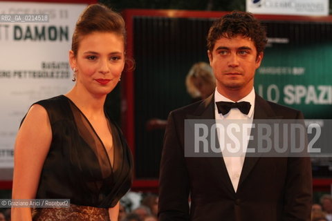 Italy, Venice - September 09th, 2009.66th VENICE INTERNATIONAL FILM FESTIVAL - RED CARPET FILM: IL GRANDE SOGNO. THE ACTOR RICCARDO SCAMARCIO AND THE ACRESS JASMINE TRINCA.