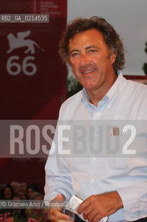 Italy, Venice - September 09th, 2009.66th VENICE INTERNATIONAL FILM FESTIVAL - RED CARPET FILM: IL GRANDE SOGNO. LUCA BARBARESCHI ATTENDS THE PREMIERE