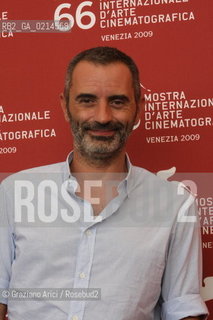Italy, Venice - September 10th, 2009.66th VENICE INTERNATIONAL FILM FESTIVAL - FILM: LA DOPPIA ORA. THE DIRECTOR GIUSEPPE CAPOTONDI.