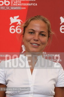 Italy, Venice - September 10th, 2009.66th VENICE INTERNATIONAL FILM FESTIVAL - FILM: LA DOPPIA ORA. THE SCREENWRITER LUDOVICA RAMPOLDI.